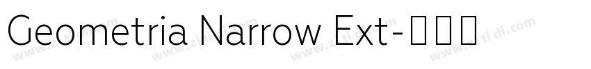 Geometria Narrow Ext字体转换